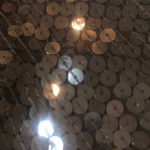 “SEQUINNED TOP” Vintage Stunning Black with White Beading Detail. - Picture 14 of 16